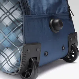BAD HABIT Unisex Checked Medium Duffel Trolley Bag - 45.0 L image 5