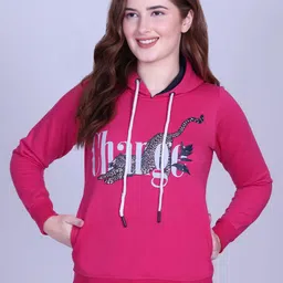 Divine Girl Women Printed Hooded Sweatshirt-picture-40