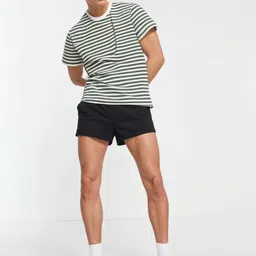 MACK JONNEY Men Striped Monochrome Pockets T-shirt image 3