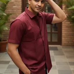 The Roadster Lifestyle Co Cotton Spread Collar Shirts-picture-25