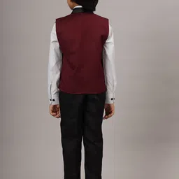 TAHVO Boys Tuxedo Waistcoat Three Pieces Party Suit image 5