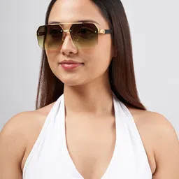 JOKER & WITCH Women Square Sunglasses With UV Protected Lens JWSG268-Brown image 4