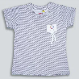 kidoz Girls Striped Cotton T-shirt-image-15