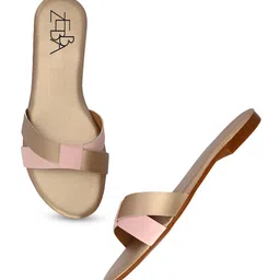 Zebba Women Embellished Open Toe Flats image 2