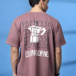 Rigo Men Typography Printed Drop-Shoulder Sleeves T-shirt image 4