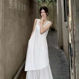 LULU & SKY Women Square Neck Tiered Maxi Dress-picture-36