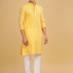 Anouk Men Geometric Flared Sleeves Kurta image 3