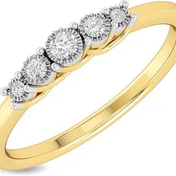 KISNA Real Diamond Jewellery 14kt Diamond Yellow Gold ring-picture-27