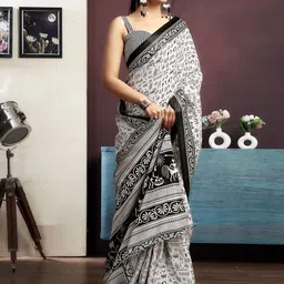 SANISA Ethnic Motifs Handloom Saree image 5