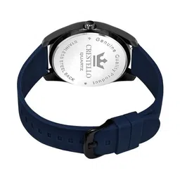 CRESTELLO Men Dial & Straps Analogue Date Aperture Watch CR-BK205-BLUE image 3