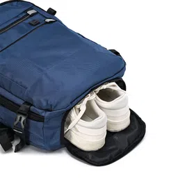 Travel Blue Backpack with Shoe Pocket image 2