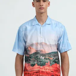 NEVER NEUD Men Relaxed Opaque Printed Casual Shirt-image-52