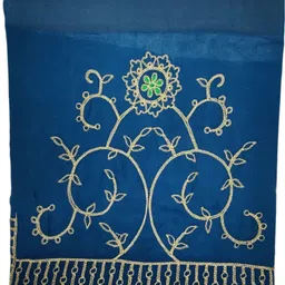 mantushti Embroidered Semi Stitched Rajasthani Poshak image 4