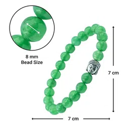 SENROAR Unisex Green Agate Bracelet image 4