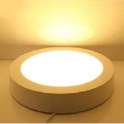 radiant led Surface Panel Round Light (8 watts, 12 cm x 12 cm x 3 cm, Warm White) Recessed Ceiling Lamp image 2