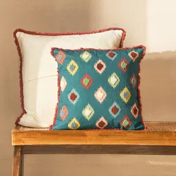 Chumbak Lost in Paradise 16" Wild Kilim Cushion Cover-image-66