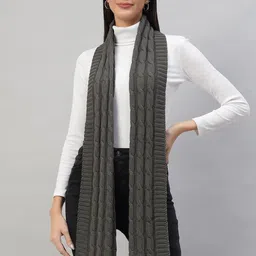 HANDICRAFT PALACE Women Woollen Self Design Scarf-image-70