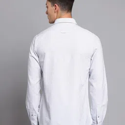 TRIGGER Men Slim Fit Pinstripes Striped Casual Shirt image 5