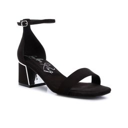 London Rag Women Suede Block Heels Sandals-picture-6