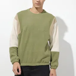The Roadster Life Co. Colourblocked Knitted Sweatshirt image 3