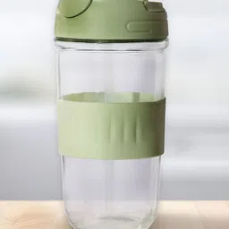 Allo Green & Transparent Single Solid Leakproof Reusable Glass Tumbler-picture-36