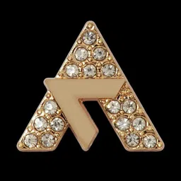 Curren Vintage Rhinestone Studded Letter A Brooch-picture-18