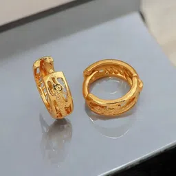 SHREE KRISHNA SHOPPING Gold-Plated Brass Earrings-picture-12