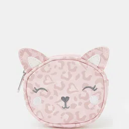 Accessorize Girls Graphic Printed Cat Embroidered Half Moon Sling Bag-picture-37