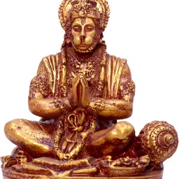 Aura Gold-Toned Hanuman Idol Showpiece-image-83