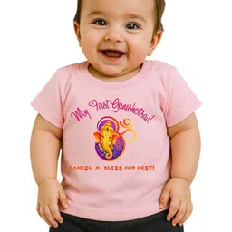Cute Pals Kids-Unisex Pink Cotton Graphic Printed Tshirts-picture-26