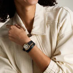 Fossil Women Dial & Leather Straps Analogue Watch ES5404 image 3