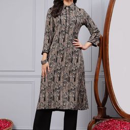 Nayam By Lakshita Paisley Printed Straight Kurta With Palazzos-picture-44