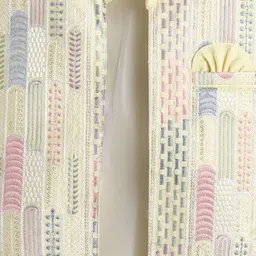 BAESD Boys Band Collar Pure Cotton Straight Kurta With Pyjamas & Nehru jacket image 3