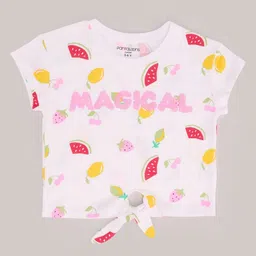 Pantaloons Junior Girls Printed Boxy T-shirt-image-99