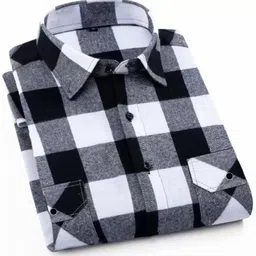 ziyan tex Men Regular Fit Checkered Spread Collar Casual Shirt-picture-22
