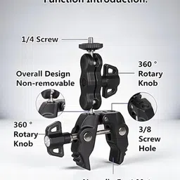 FLYING COLLECTION Rod Jaw Clamp Camera Mount image 4