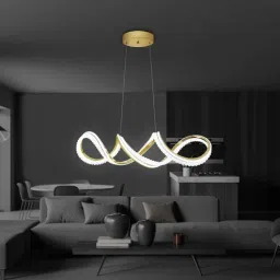 smartway lighting Rise LED Smart Voice Assist Chandelier Metal in White-picture-22