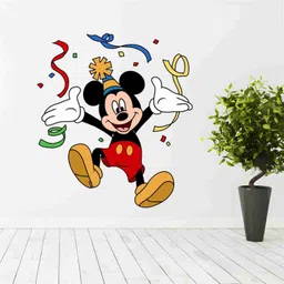 skyolla 59 cm Mickey Mouse Wall Sticker-Self Adhesive Vinyl Décor for Kids’Room Nursery Room Self Adhesive Sticker image 5
