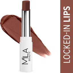 mila beaute Locked In Lips Lipstick Transfer Proof with Velvety Texture Lightweight-picture-10
