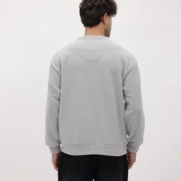 roadster Men Full Sleeve Solid Sweatshirt image 4