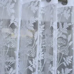 rehaan 213 cm (7 ft) Door Net Transparent Curtain Single Curtain image 2