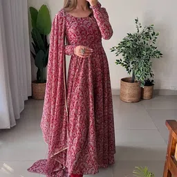 florinest Women Gown Multicolor Maxi/Full Length Dress-picture-10