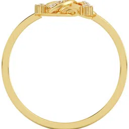 avsar AVR1074YB 14kt Cubic Zirconia Yellow Gold ring image 4