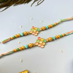 Sangria 2Pcs Red Wraparound Rakhis image 2