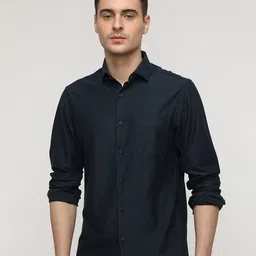 Crocodile Comfort Vertical Stripes Spread Collar Shirt-picture-27