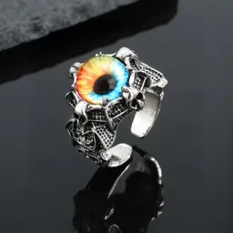 J.S ENTERPRISES Unisex Oxidised Finger Ring-image-37