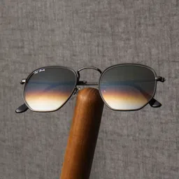 Ted Smith Unisex Brown Lens & Gunmetal-Toned Square Sunglasses with-picture-39