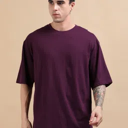 GLOWBERRY Men Floral Pure Cotton Raw Edge T-shirt-picture-16