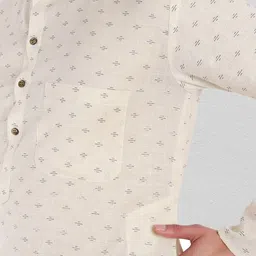 Excent Men Printed Regular Kurta with Pyjamas image 5