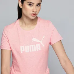 Puma Brand Logo Printed Pure Cotton T-shirt-image-64